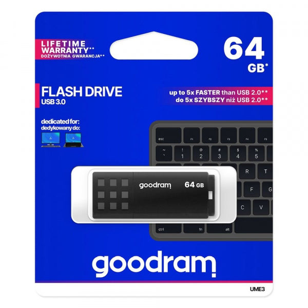 Ārējā atmiņa Goodram UME3 64gb - Melna