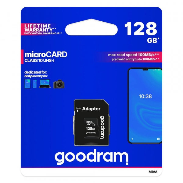 Ārējā atmiņa Goodram Uhsiclass10 128gb - Melna