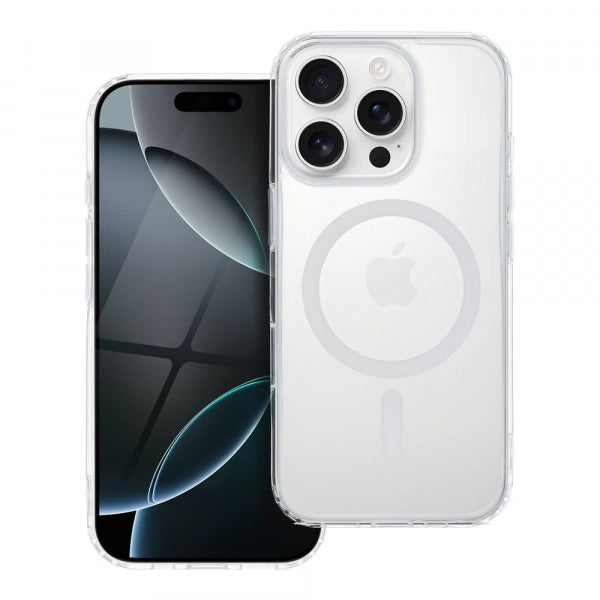 Viedtālruņa aizmugurējais vāciņš Apple iPhone 15 Pro Drop Glue - Caurspīdīga Balta