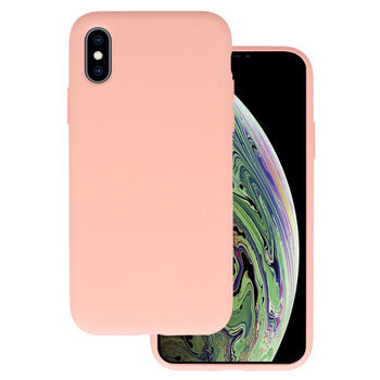 Viedtālruņa aizmugurējais vāciņš Apple iPhone XS Silicone Lite - Rozā