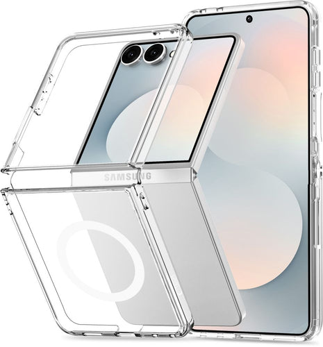 Vāciņš Samsung Galaxy Z Flip 8 Clear Mag Cover - Caurspīdīga
