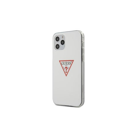 Viedtālruņa aizmugurējais vāciņš Apple iPhone 12 Mini Guess GUHCP12SPCUCTLWH - Balta ar dizainu