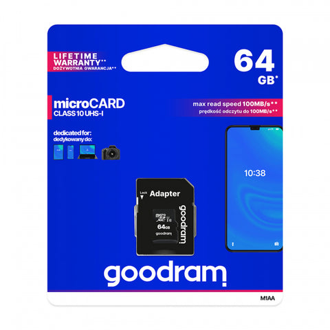Ārējā atmiņa Goodram UHS-I 64GB SD