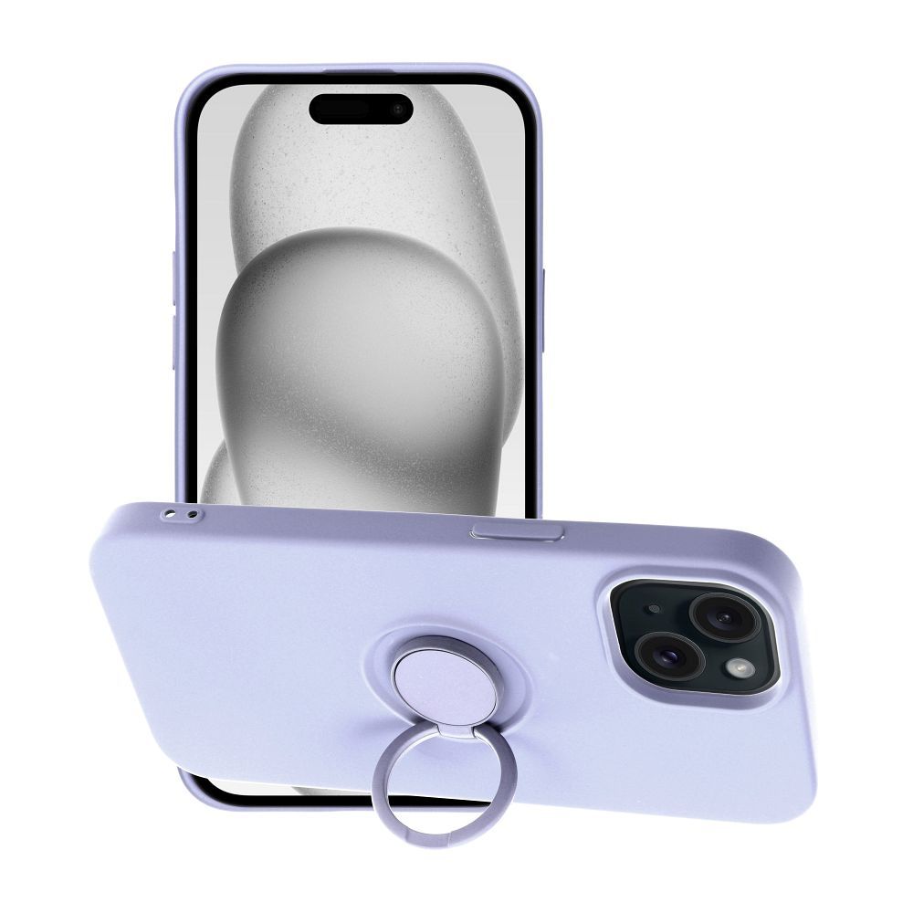 Viedtālruņa aizmugurējais vāciņš Apple iPhone 15 Silicone Ring - Dažādās krāsās