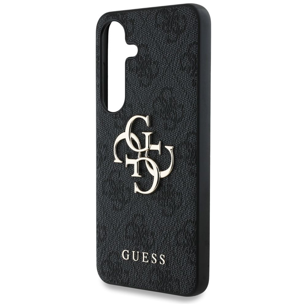 Premium vāciņš Samsung Galaxy S25 Big Metal Logo - Melna