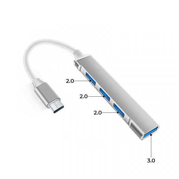 Kabeļa pārveidotājs 4× USB-A