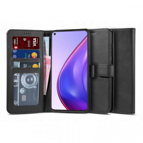 Viedtālruņa atveramais maciņš Xiaomi Redmi Note 9t Wallet 2 - Melna