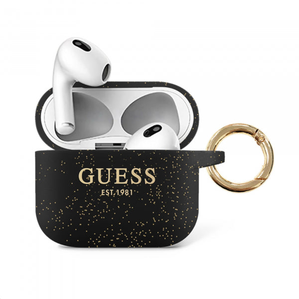Austiņu apvalks Apple Airpods 3 - Melna ar dizainu