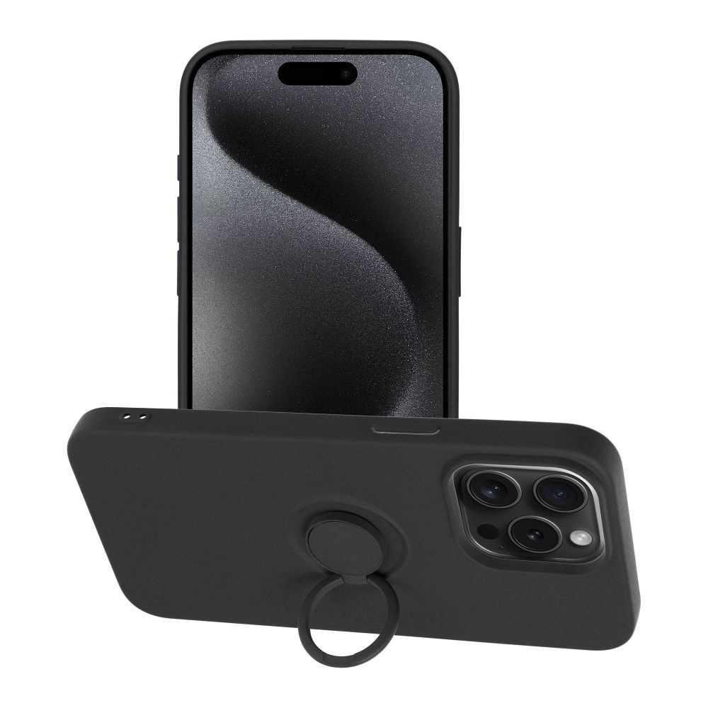 Viedtālruņa aizmugurējais vāciņš Apple iPhone 15 Pro Max Silicone Ring - Dažādās krāsās