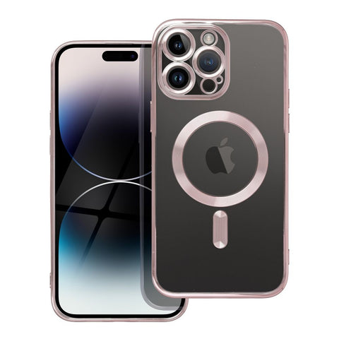 Viedtālruņa aizmugurējais vāciņš Apple iPhone 14 Pro Max Electro Mag - Rozā zelts