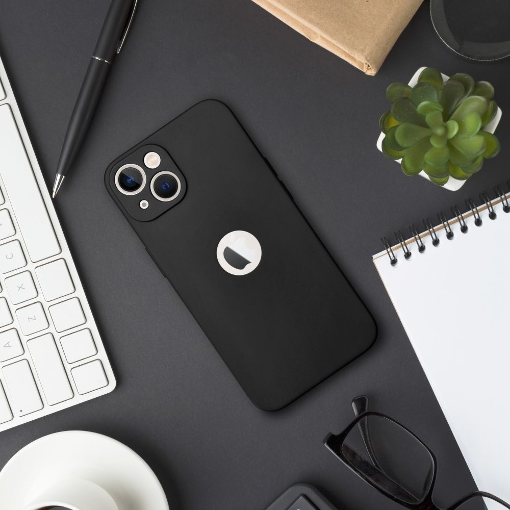 Viedtālruņa aizmugurējais vāciņš Apple iPhone 13 Pro Soft case - Melna