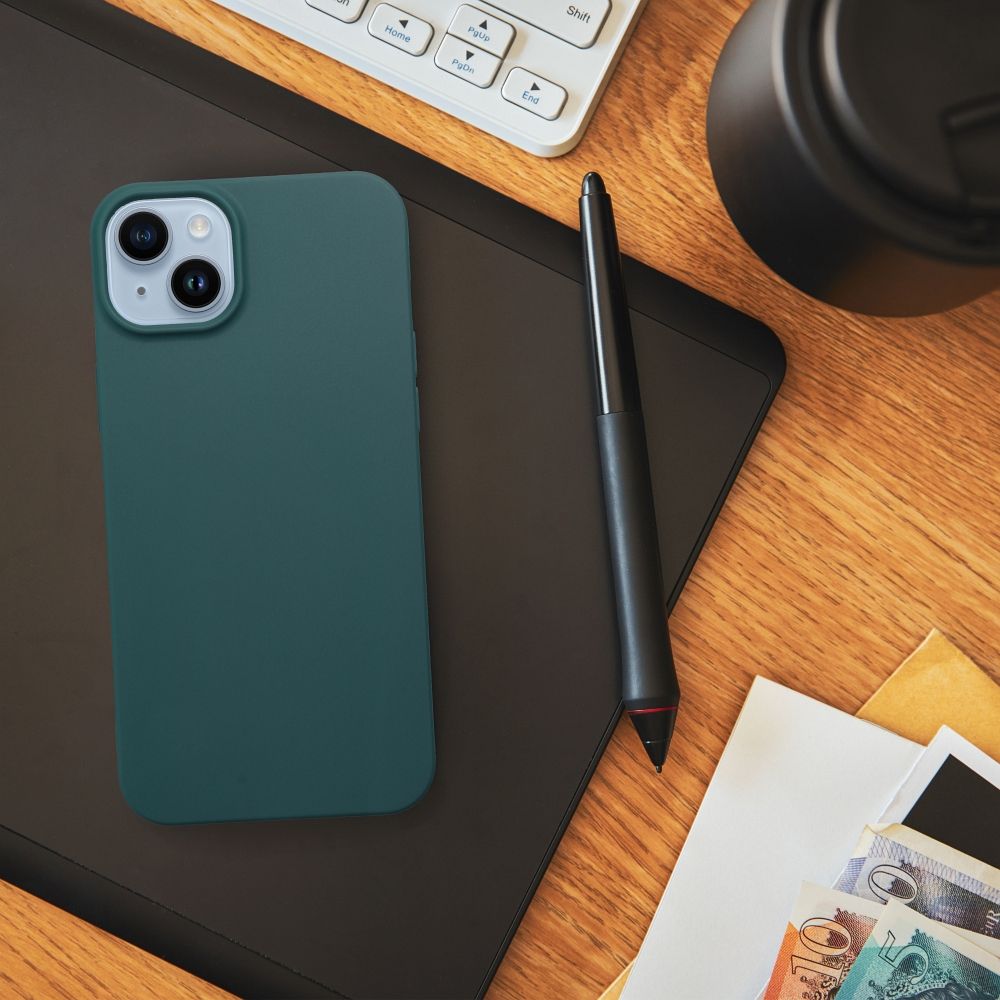 Viedtālruņa aizmugurējais vāciņš Samsung Galaxy S24 Ultra Matt case - Zaļa