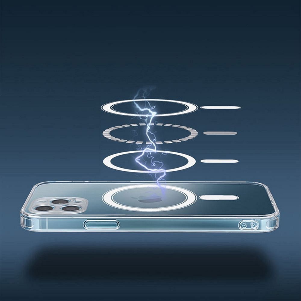 Viedtālruņa aizmugurējais vāciņš Apple iPhone 15 Plus Clear Mag cover - Caurspīdīga