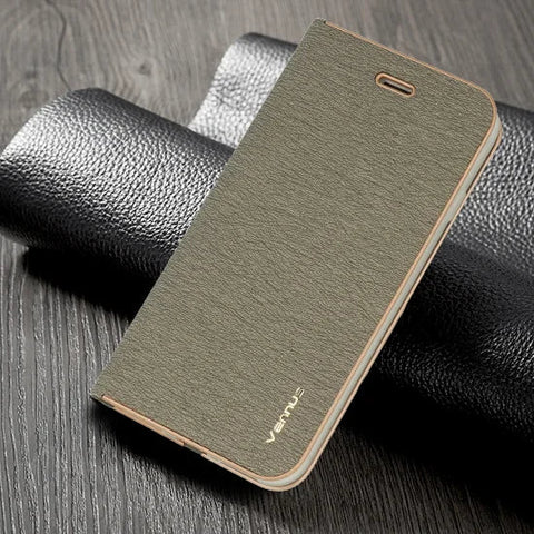 Viedtālruņa atveramais maciņš Samsung Galaxy S20 Plus Book Case Frame Vennus - Pelēka