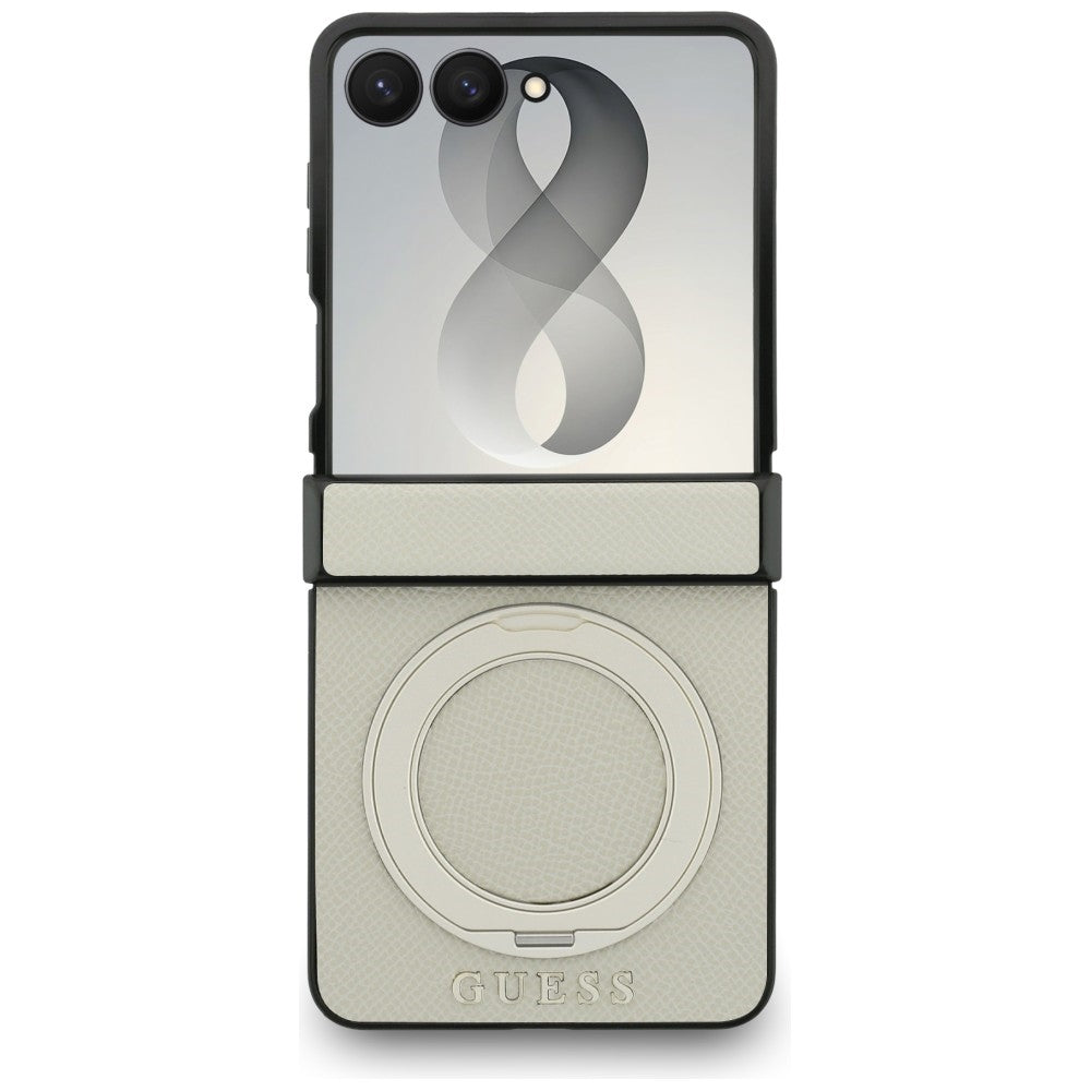 Premium vāciņš Samsung Galaxy Z Flip 8 Ring Classic - Bēša