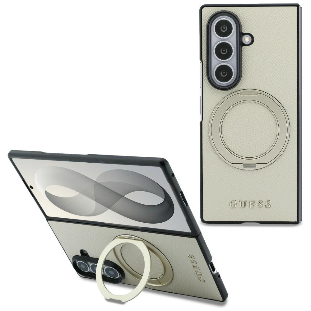 Premium vāciņš Samsung Galaxy Z Fold 8 Ultra Ring Classic - Bēša