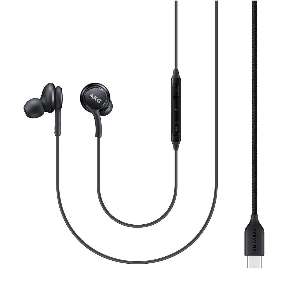 Austiņas ar vadu Usb_c Melna