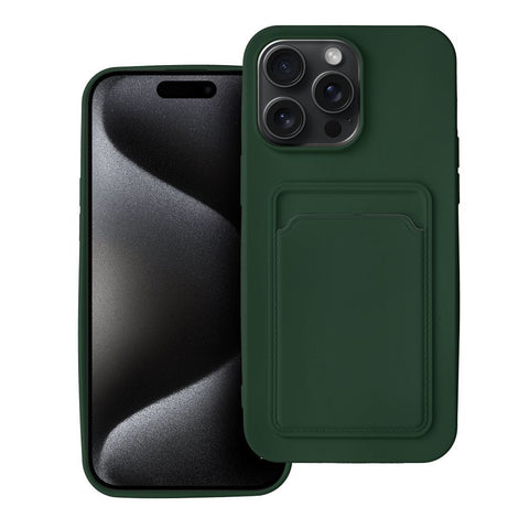 Viedtālruņa aizmugurējais vāciņš Apple iPhone 15 Pro Max Card Case - Dažādās krāsās