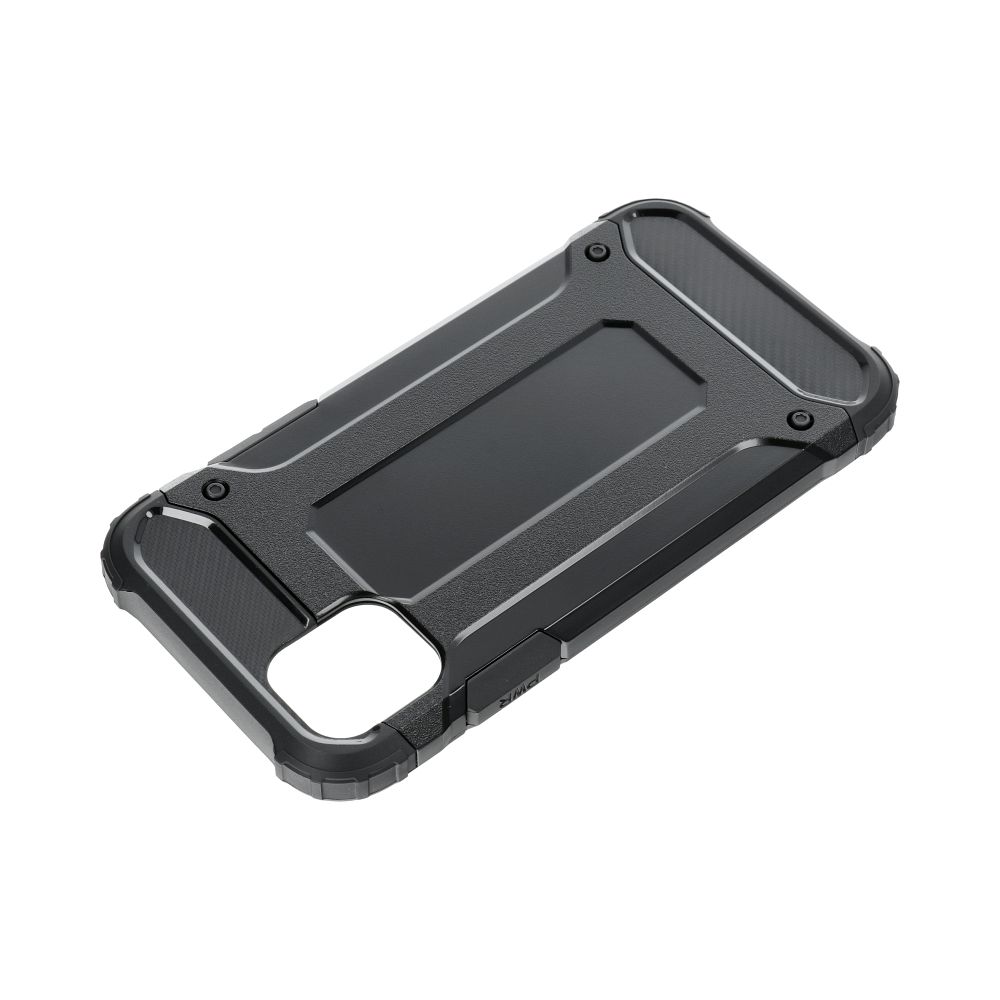 Viedtālruņa aizmugurējais vāciņš Samsung Galaxy A35 Armor - Melna