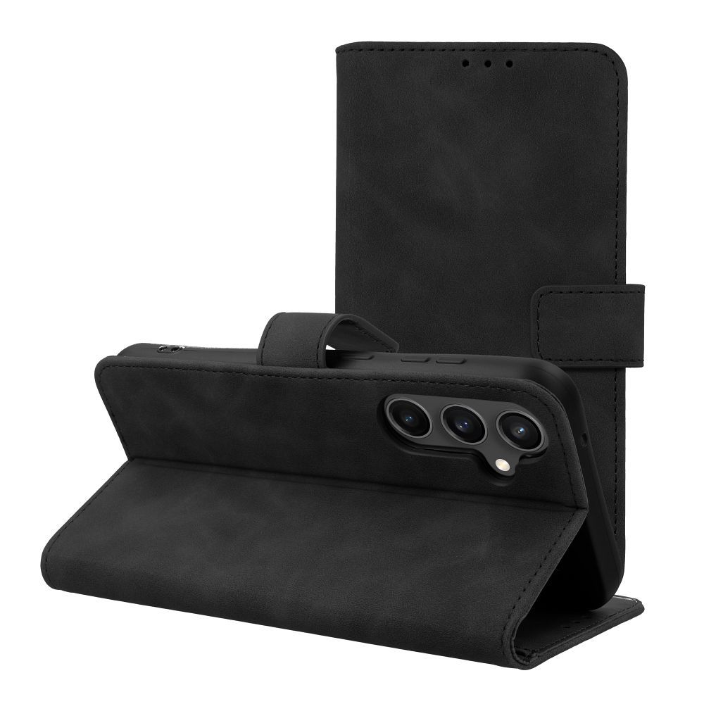 Viedtālruņa atveramais maciņš Samsung Galaxy S23 Fe Tender Book - Melna