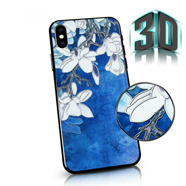 Viedtālruņa aizmugurējais vāciņš Huawei P40 Lite Flowers 3d - Dažādās krāsās