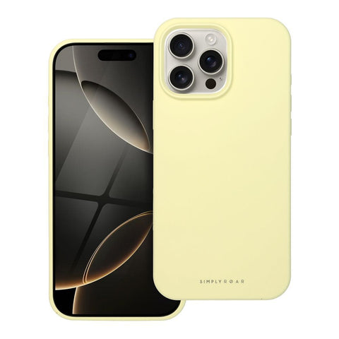 Viedtālruņa aizmugurējais vāciņš Apple iPhone 16 Pro Max Cloud Skin - Dzeltena