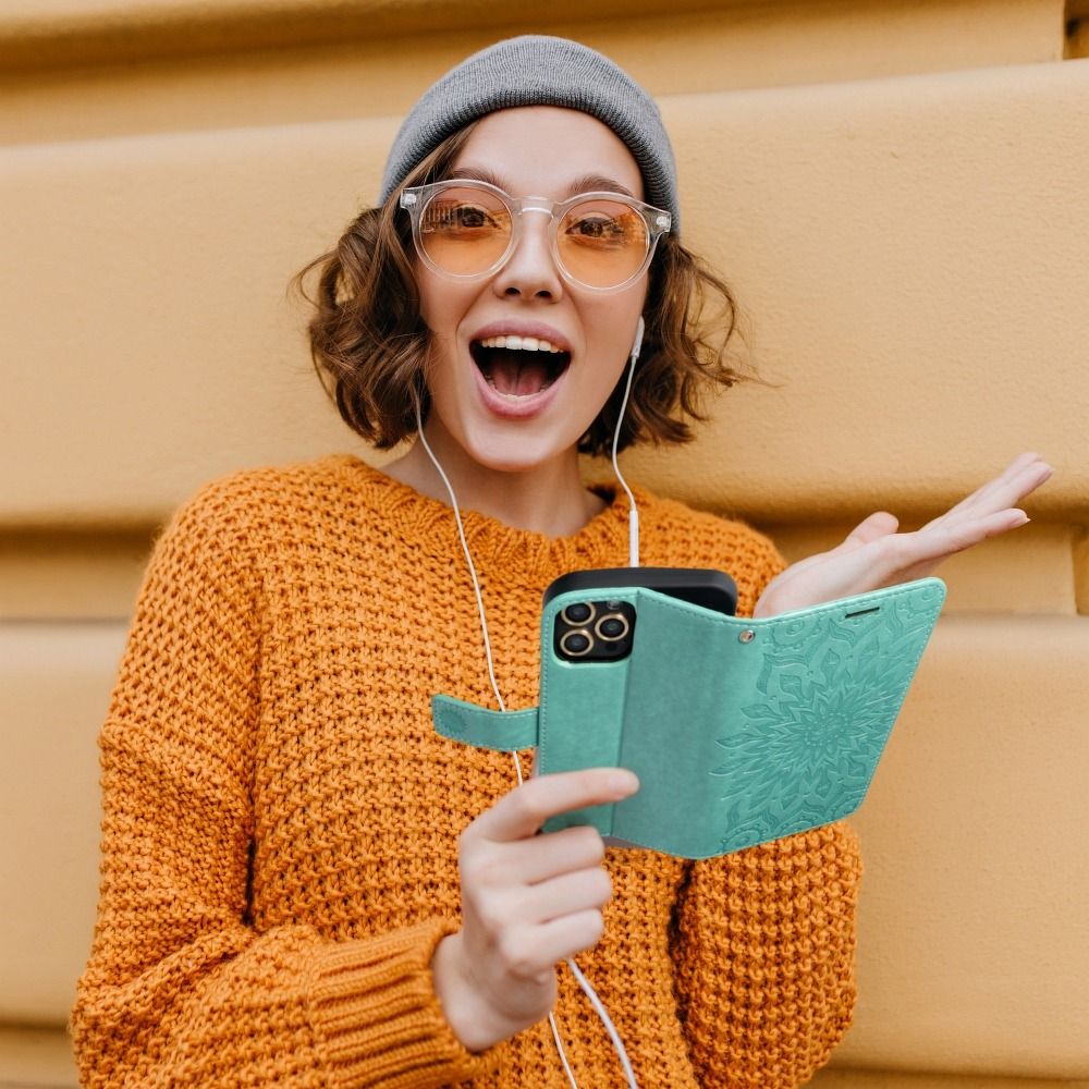 Viedtālruņa atveramais maciņš Xiaomi Mi 11 Lite Mezzo book - Zaļa