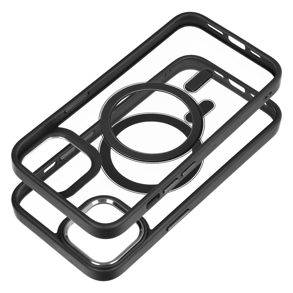 Viedtālruņa aizmugurējais vāciņš Apple iPhone 14 Color Edge Mag Cover - Melna