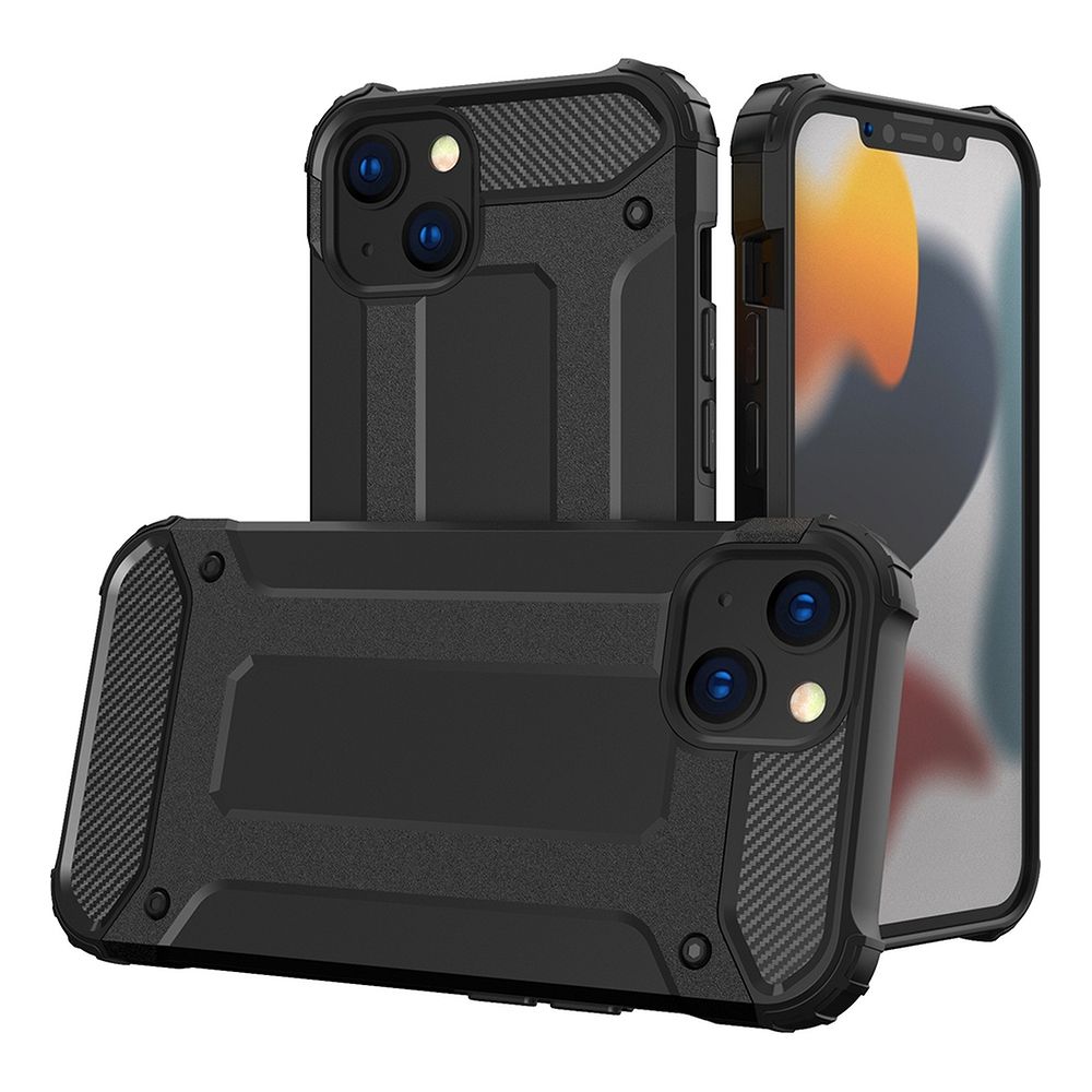 Viedtālruņa aizmugurējais vāciņš Apple iPhone 14 Plus ARMOR Case - Melna