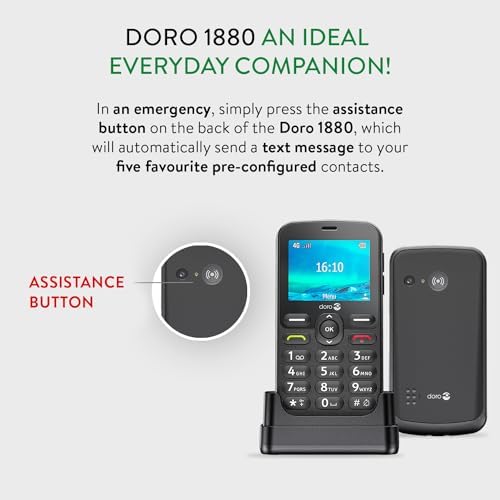 Doro 1880 4G - Melna
