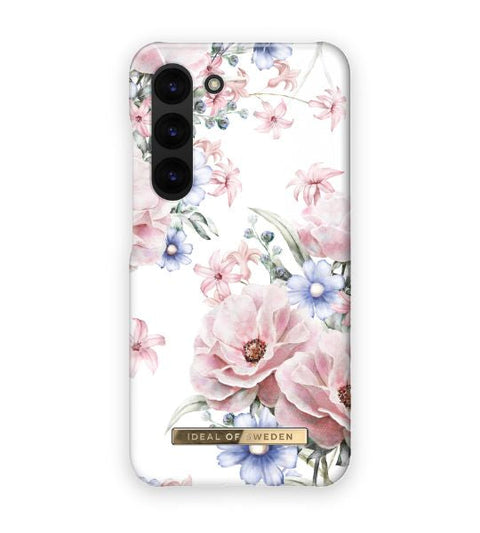 Samsung Galaxy S23 Plus Floral Romance - Balta maigi rozā ar dizainu