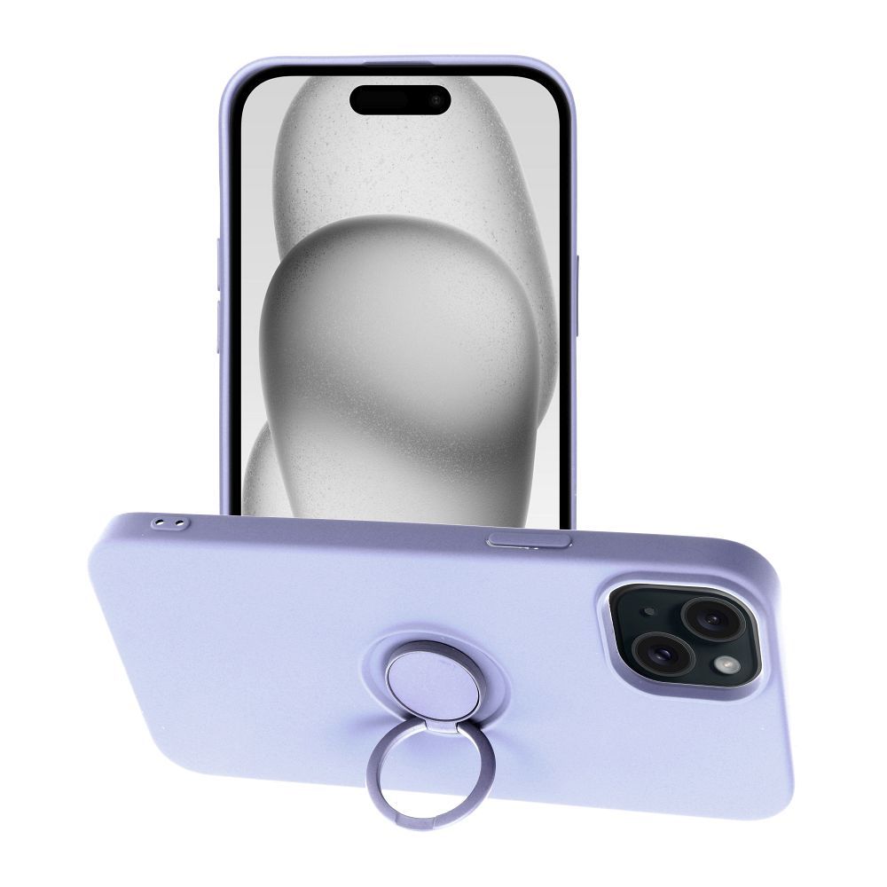 Viedtālruņa aizmugurējais vāciņš Apple iPhone 15 Plus Silicone Ring - Dažādās krāsās