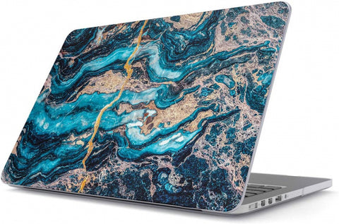 Datora vāks Apple Macbook Air 13 A1932 / A2179 / A2337 / Pro 13 A2289 / A2251 - Zila ar dizainu