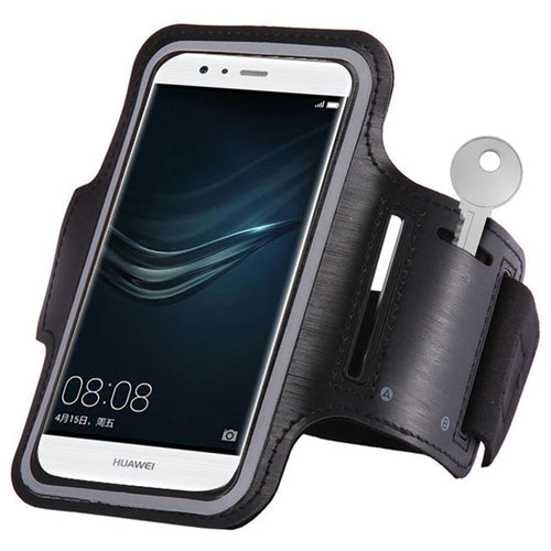 Viedtālruņa sporta maciņš Uni melna Universal Running Armband For 6 Smartphones - Universāls