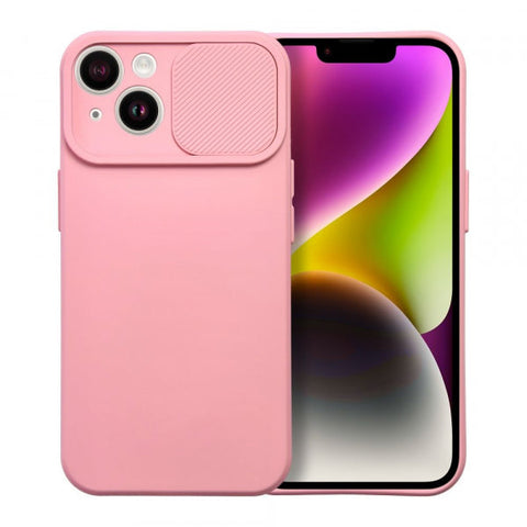 Apple iPhone 14 Camshield Slide - Gaiši rozā