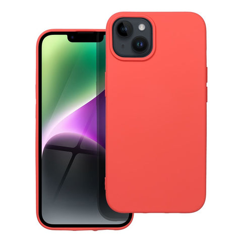 Viedtālruņa aizmugurējais vāciņš Apple iPhone 14 Silicone Lite case - Persiks