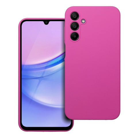 Viedtālruņa aizmugurējais vāciņš Samsung Galaxy A15 Silikon 2MM - Rozā