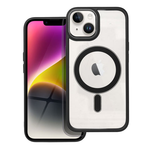Viedtālruņa aizmugurējais vāciņš Apple iPhone 14 Color Edge Mag Cover - Melna