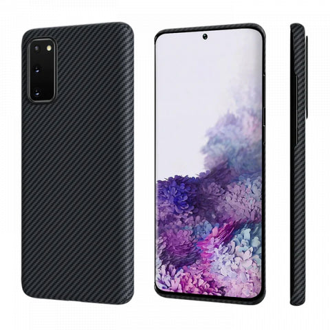 Viedtālruņa aizmugurējais vāciņš Samsung Galaxy Z Fold 3 5G / S20 Ultra Dqi Aramid - Melna