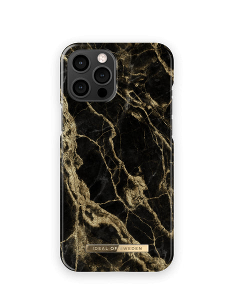 Apple iPhone 13 Pro Max Golden Smoke Marble - Melna zelta ar dizainu