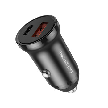 Auto lādētājs Usb_c_usb_a Melna