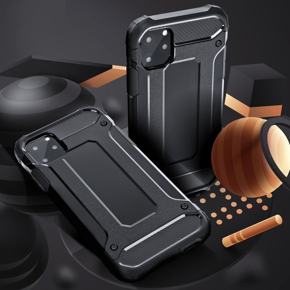 Viedtālruņa aizmugurējais vāciņš Apple iPhone 13 ARMOR - Melna