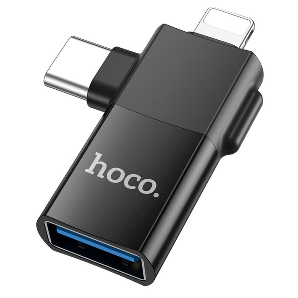 Kabeļa pārveidotājs Hoco USB-A - Melna