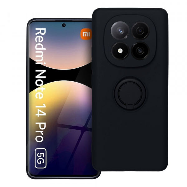 Viedtālruņa aizmugurējais vāciņš Xiaomi Redmi Note 14 Pro 5G Silicone Ring - Dažādās krāsās