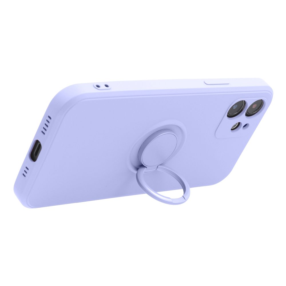 Viedtālruņa aizmugurējais vāciņš Apple iPhone 16 Pro Max Silicone ring - Violeta