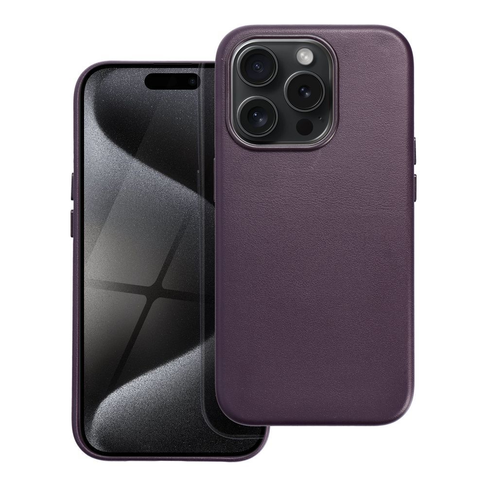 Viedtālruņa aizmugurējais vāciņš Apple iPhone 15 Pro Leather Mag - Dažādās krāsās