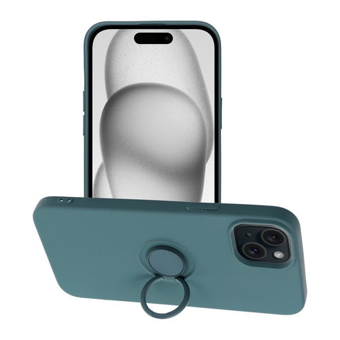 Viedtālruņa aizmugurējais vāciņš Apple iPhone 15 Plus Silicone Ring - Dažādās krāsās