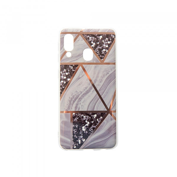 Viedtālruņa aizmugurējais vāciņš Samsung Galaxy A20e Geometric Marmur - Dažādās krāsās