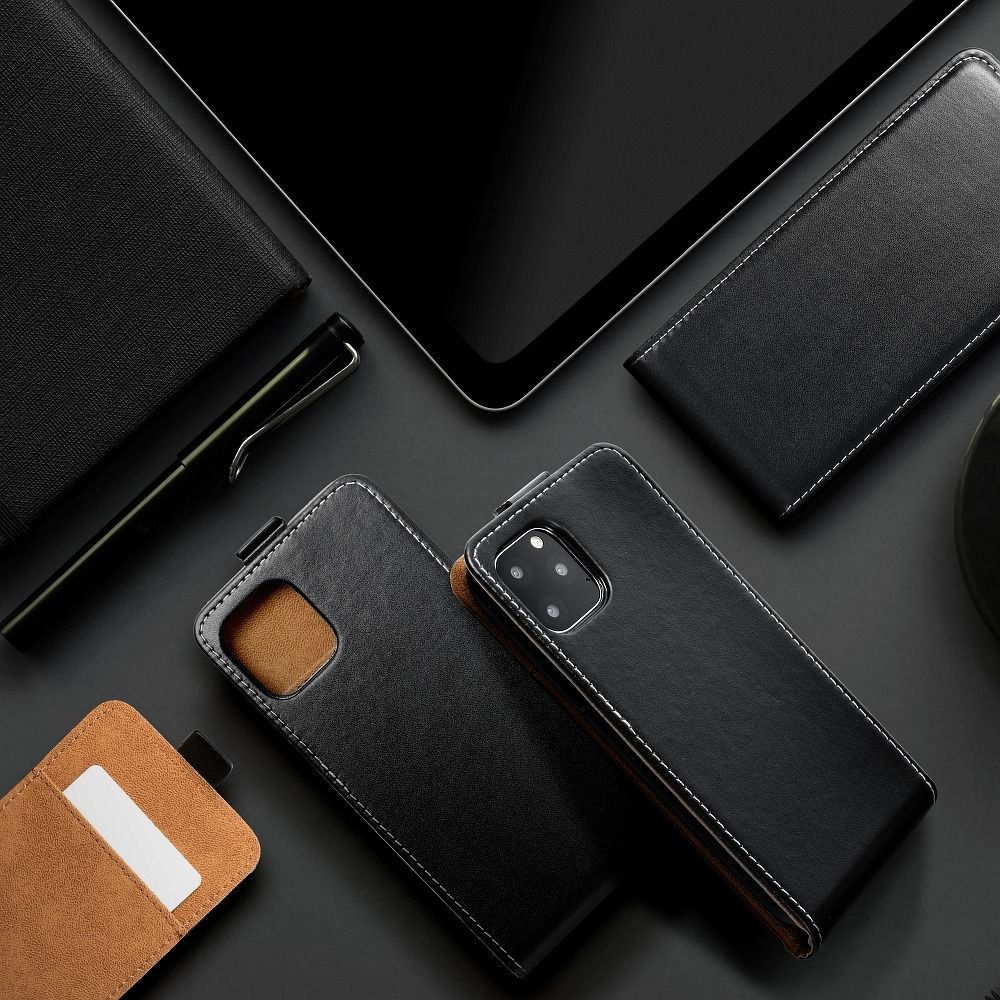 Viedtālruņa atveramais maciņš Samsung Galaxy S20 Fe Flip case slim flexi - Melna
