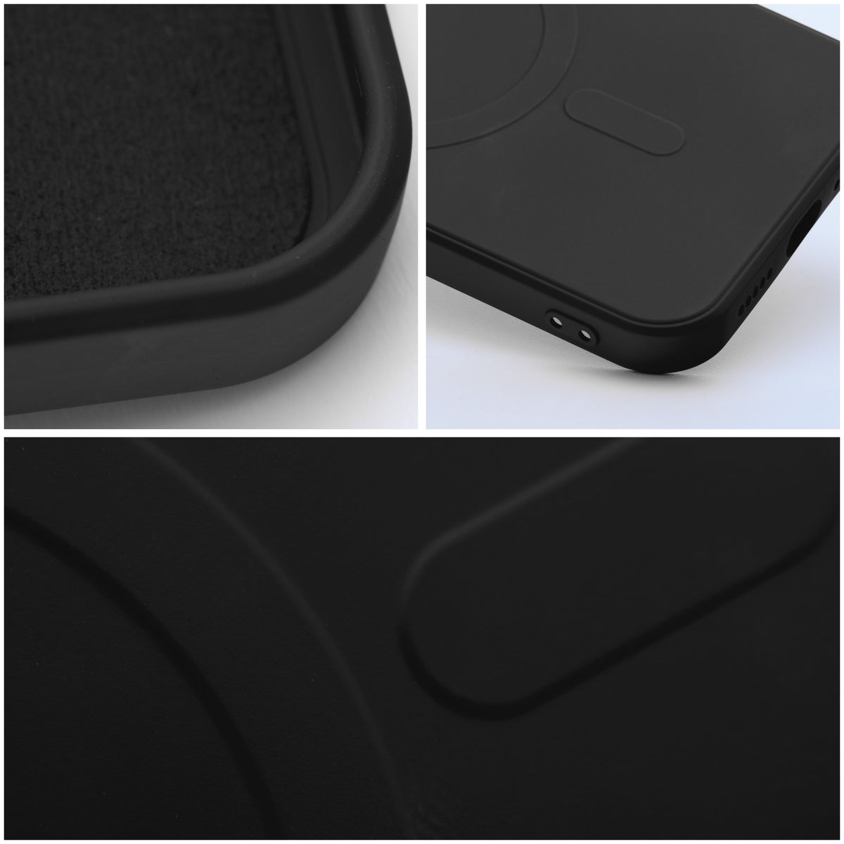 Viedtālruņa aizmugurējais vāciņš Apple iPhone 11 Pro Silicone Mag case - Melna